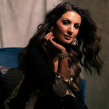 Elegant Silver Earrings by Sangeeta Boochra | Styled by Geeta Basra