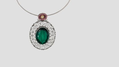 Sangeeta Boochra Luxe Moissanite Statement Pendant