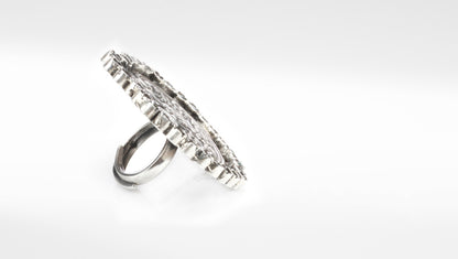 Sangeeta Boochra Silver Ring