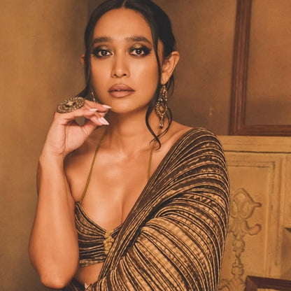Sangeeta Boochra Silver Statement Jewellery | Styled by Sayani Gupta