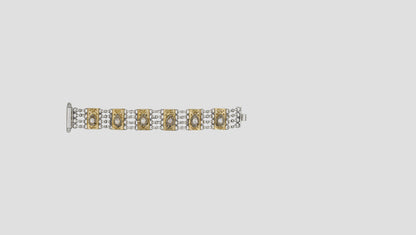 Sangeeta Boochra Antique Dual-Tone Silver Bracelet