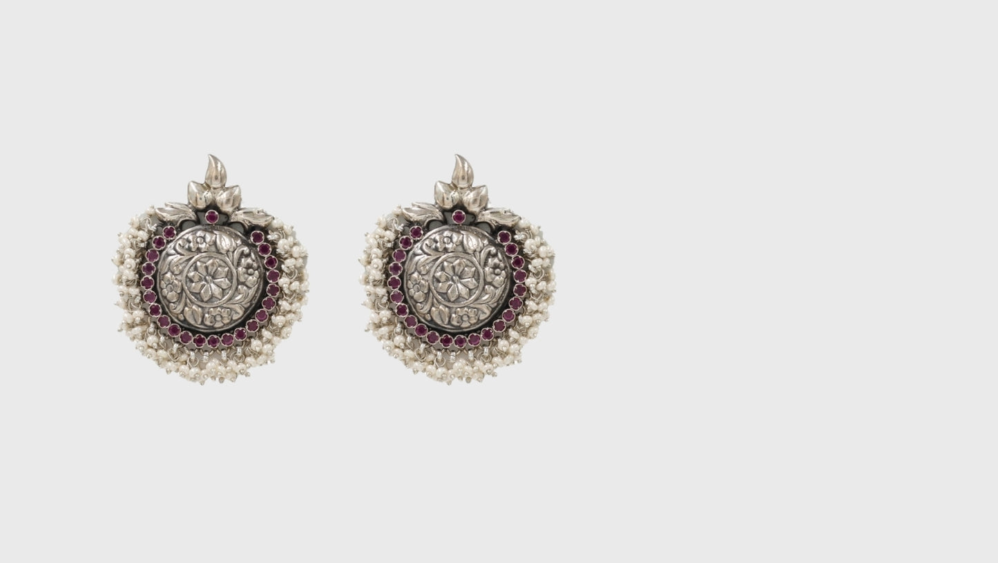 Artistry in Adornment: Silver Earrings by Sangeeta Boochra