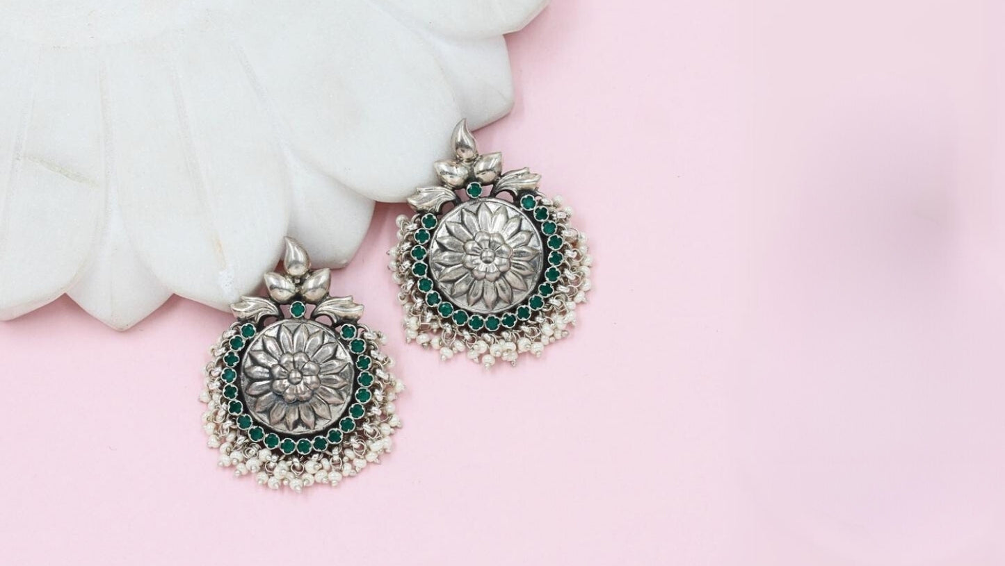 Timeless Beauty: Handcrafted Silver Earrings by Sangeeta Boochra