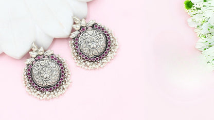 Artistry in Adornment: Silver Earrings by Sangeeta Boochra
