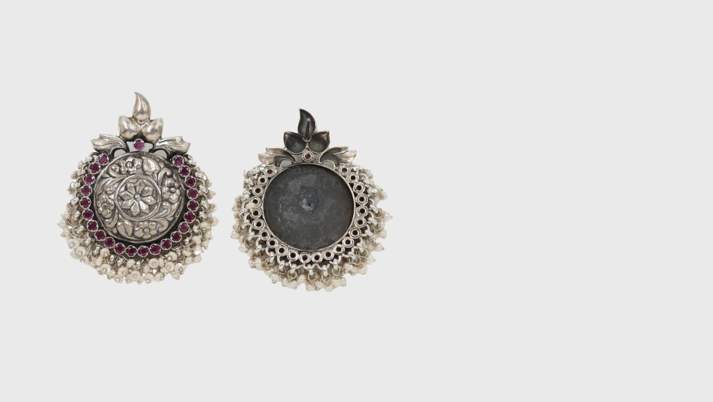 Artistry in Adornment: Silver Earrings by Sangeeta Boochra