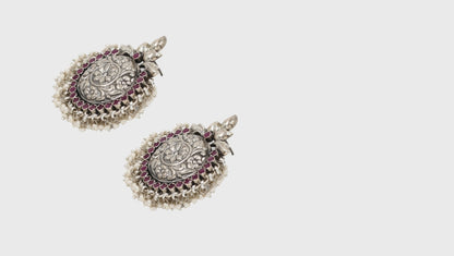 Artistry in Adornment: Silver Earrings by Sangeeta Boochra