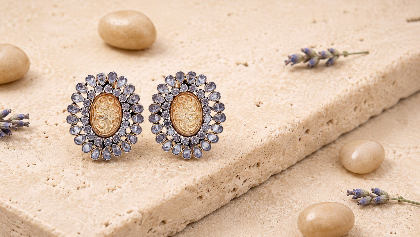 Vividh- Silver Louise Elegant Earrings