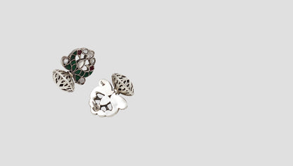 Sophisticated Polish: Sangeeta Boochra Silver Handcrafted Studs