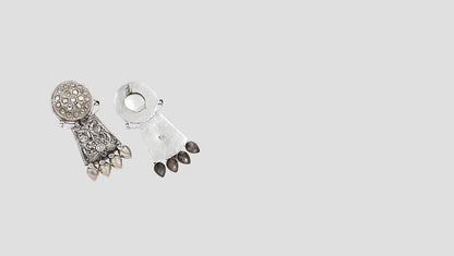 Effortless Elegance: Sangeeta Boochra Designer Earrings in Silver