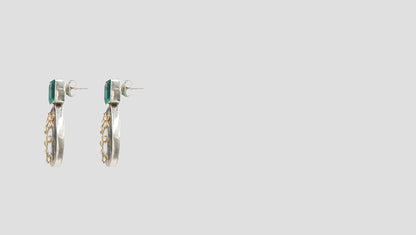 Ethereal Grace: Sangeeta Boochra Handcrafted Silver Drop Earrings