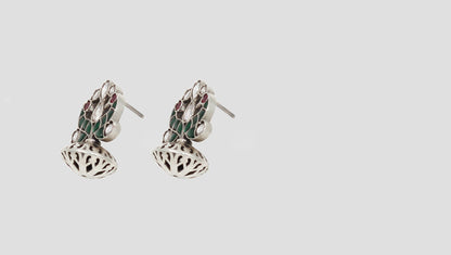 Sophisticated Polish: Sangeeta Boochra Silver Handcrafted Studs