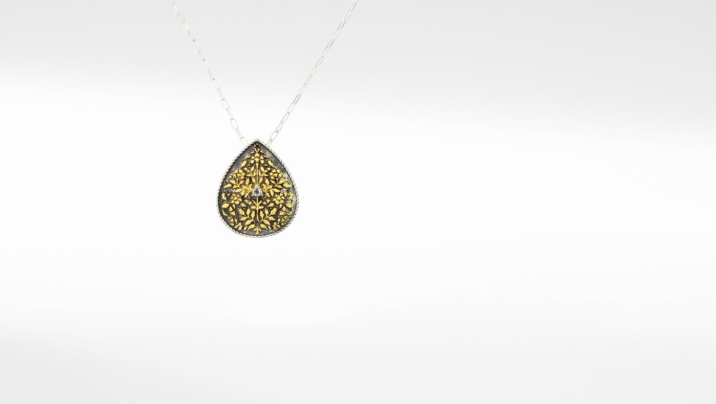 Anantaya - Silver Handcrafted Pendant with Chain