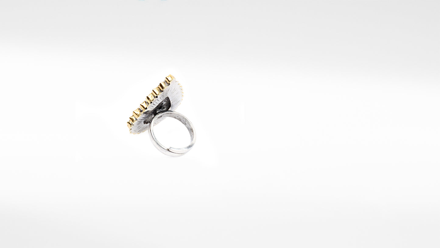 Sangeeta Boochra Silver Ring