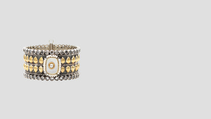 Royal Grandeur: Sangeeta Boochra 925 Silver Handcrafted Bangle