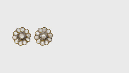 "Effortless Elegance: Sangeeta Boochra Silver Handcrafted Earrings "