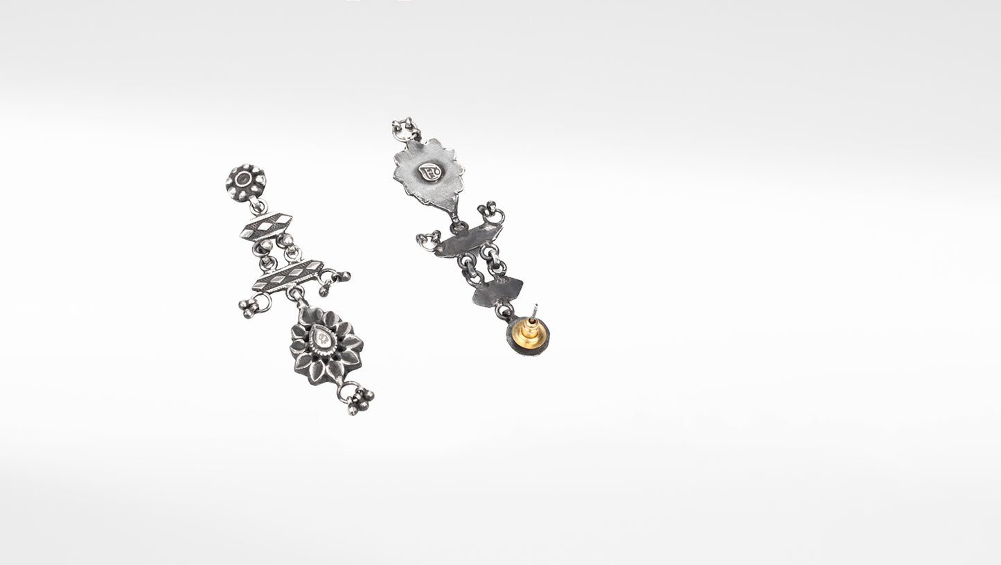 Silver Santina Handcrafted Earrings
