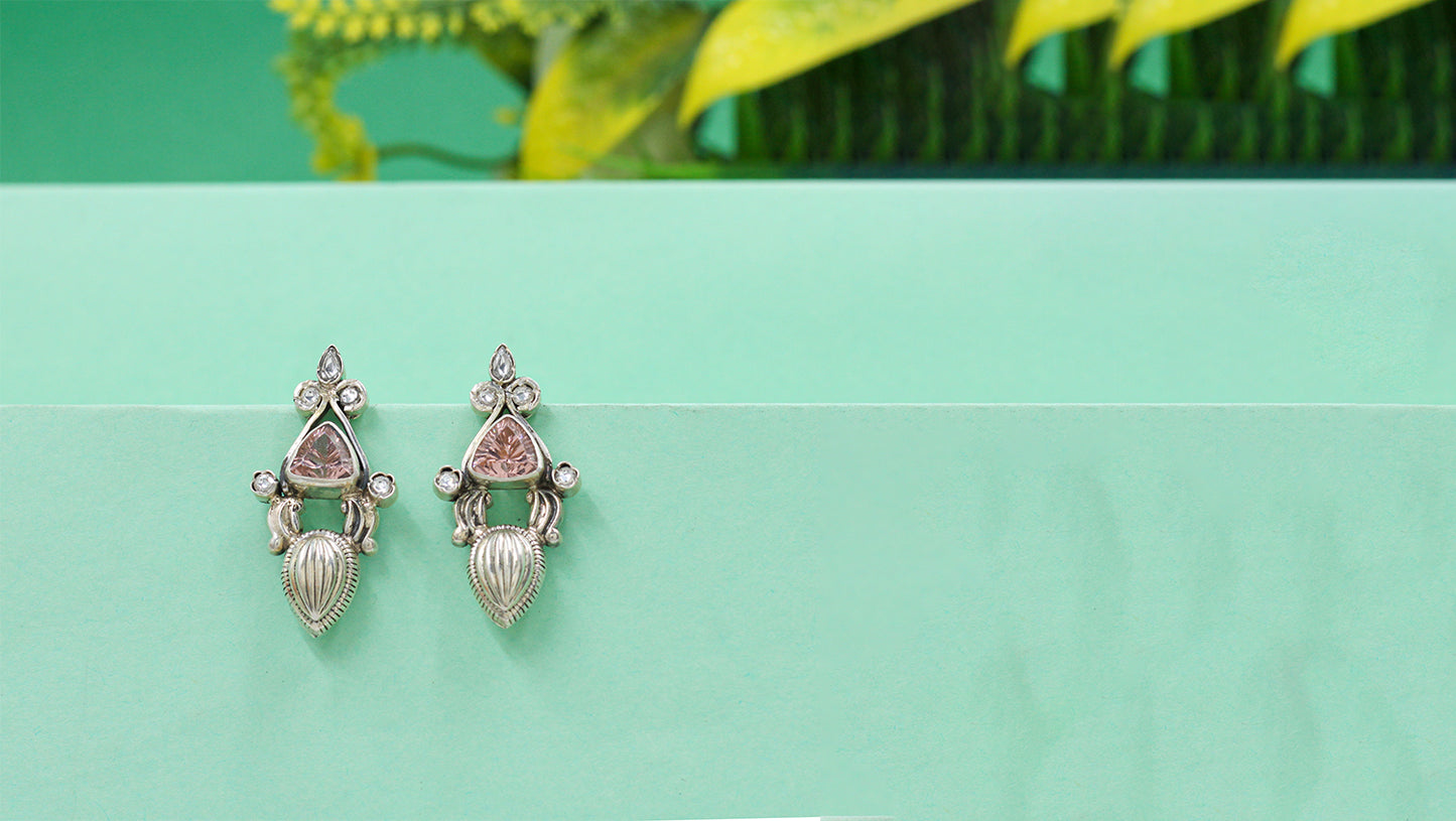 Heritage Silver Earrings by Sangeeta Boochra