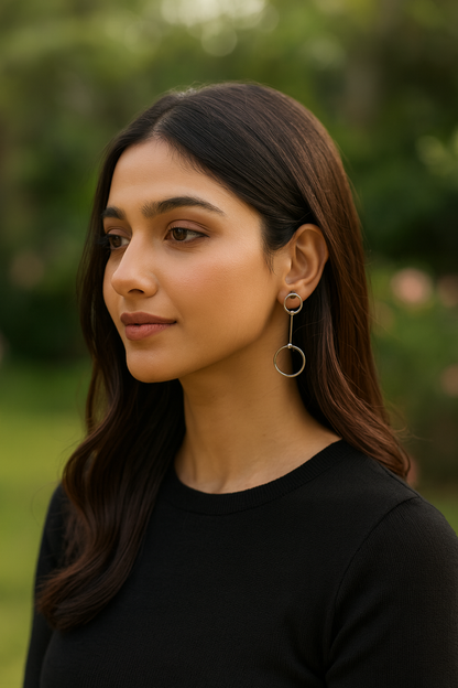 Sangeeta Boochra Handcrafted Silver Statement Earrings