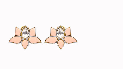 Silver Sofia Floral Studs