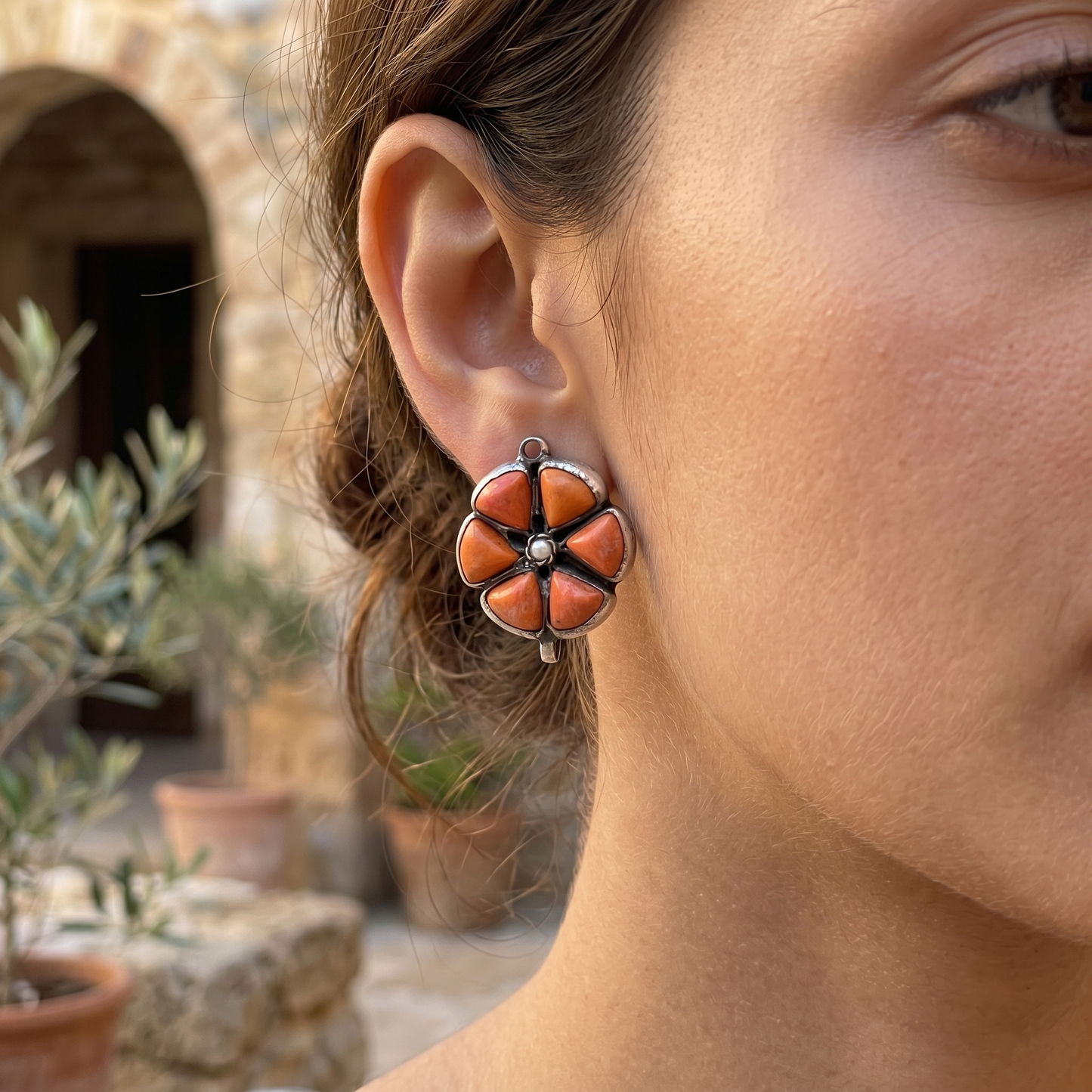 Sangeeta Boochra Ethnic Floral Stud