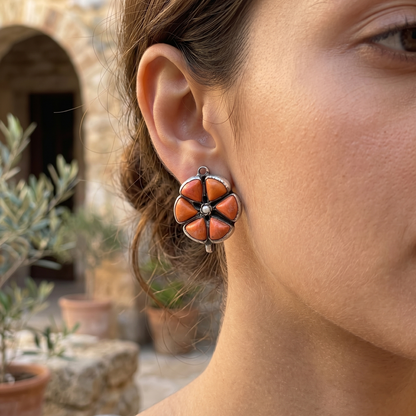Sangeeta Boochra Ethnic Floral Stud