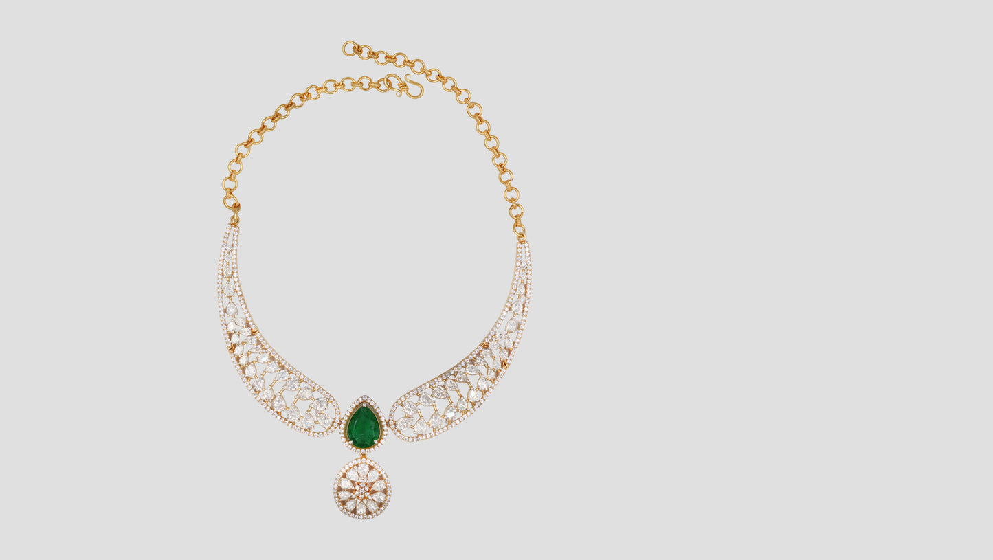 Sangeeta Boochra Royal Radiance Gold-Plated Moissanite Set