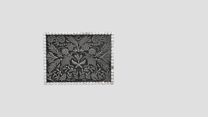 Sangeeta Boochra Artisan Oxidized Silver Brooch with Regal Motif Design