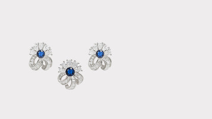 Timeless Design CZ Earrings with Pendant Combo Set