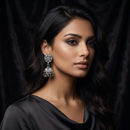 Sangeeta Boochra Traditional Floral Jhumka Earrings
