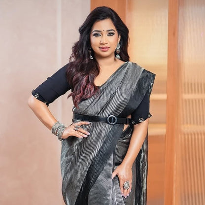 Ethereal Beauty in Silver | Shreya Ghoshal in Sangeeta Boochra