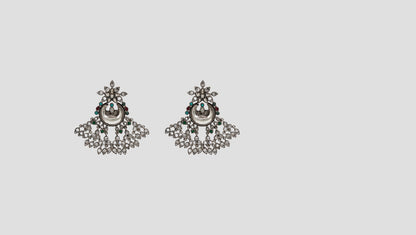 Heritage Kundan Statement Earrings by Sangeeta Boochra