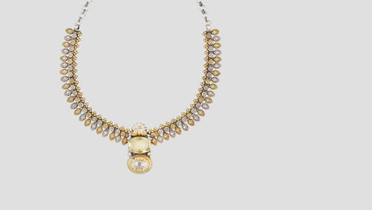 Sangeeta Boochra Handcrafted Dual Tone Sterling Silver Heritage Necklace