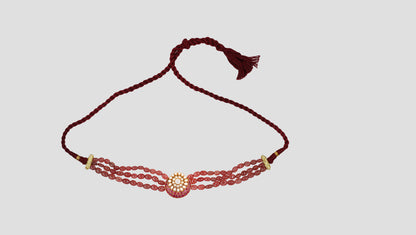 Sangeeta Boochra Royal Bloom Moissanite Gold-Plated Silver Choker