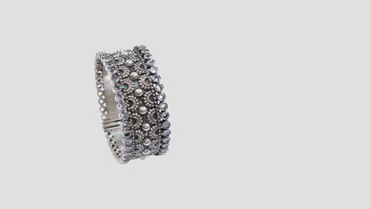 Antique Silver Bangle | Handcrafted by Sangeeta Boochra