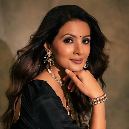 Elegant Silver Earrings by Sangeeta Boochra | Styled by Geeta Basra