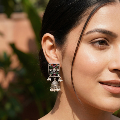 Sangeeta Boochra Traditional Kundan & Pearl Drop Earrings