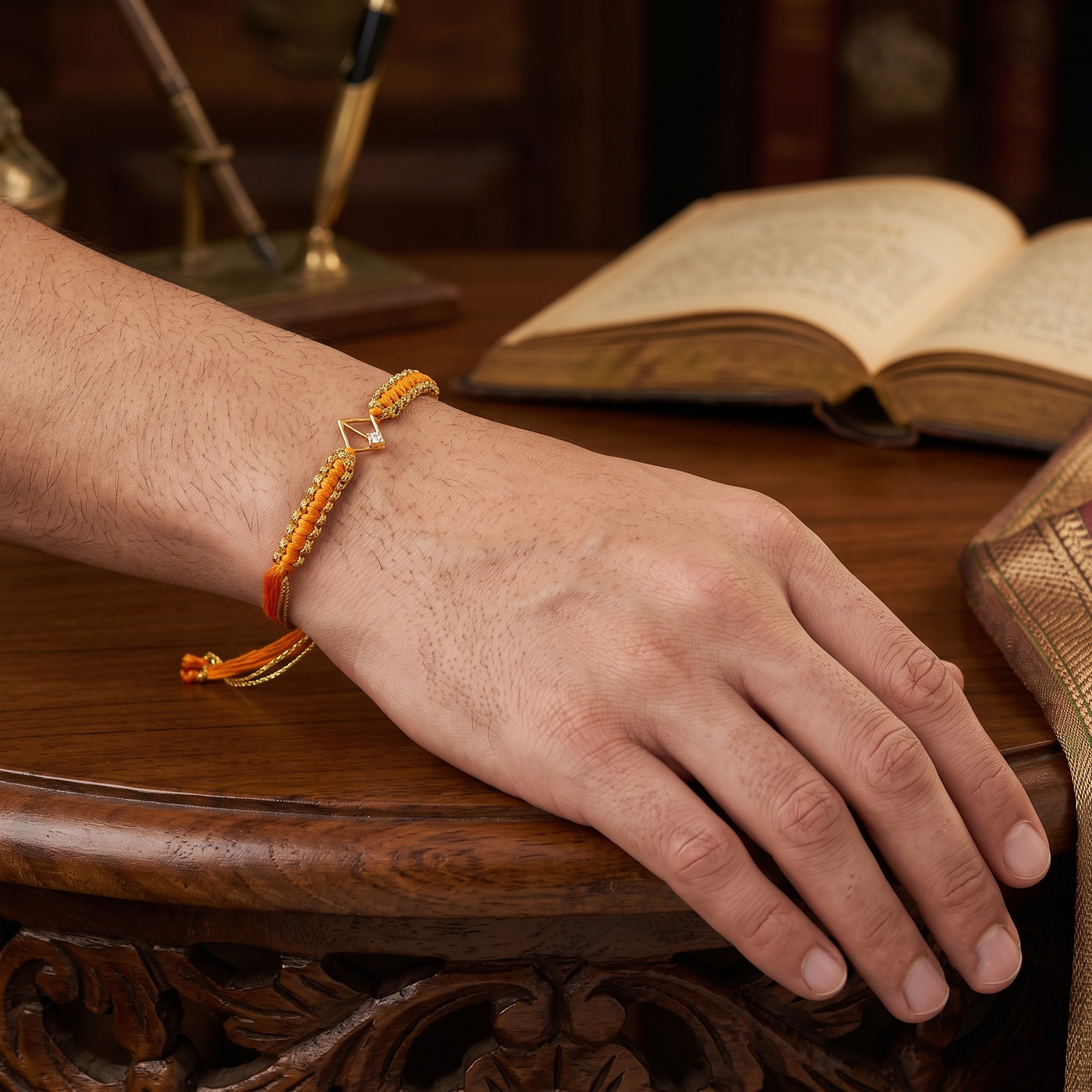 Premium Sterling Silver Rakhi | Sangeeta Boochra