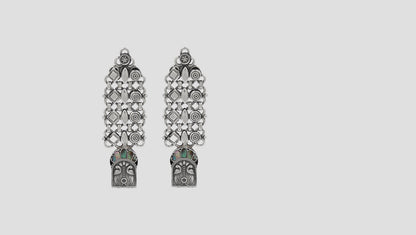 Sangeeta Boochra Handcrafted Heritage Silver Earrings