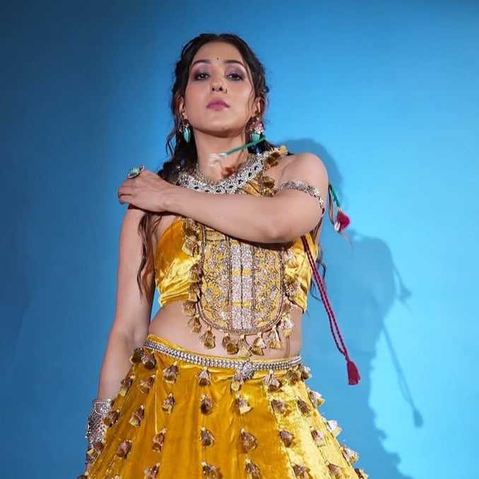 Neeti Mohan In Sangeeta Boochra Silver Jewellery Collection