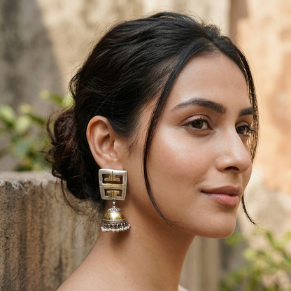 Sangeeta Boochra Artisan Dual-Plated Statement Earrings