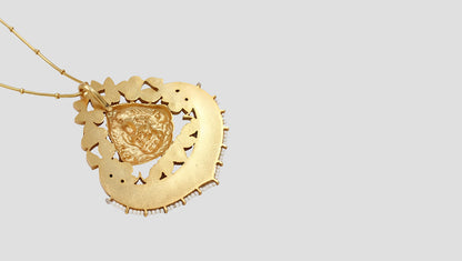 Timeless Splendor: Sangeeta Boochra 925 Silver & Kundan Pendant