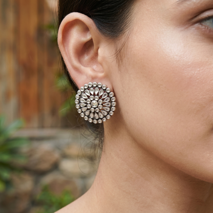 Sangeeta Boochra Artisan Floral Stud