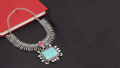 Sangeeta Boochra Handcrafted Silver Necklace