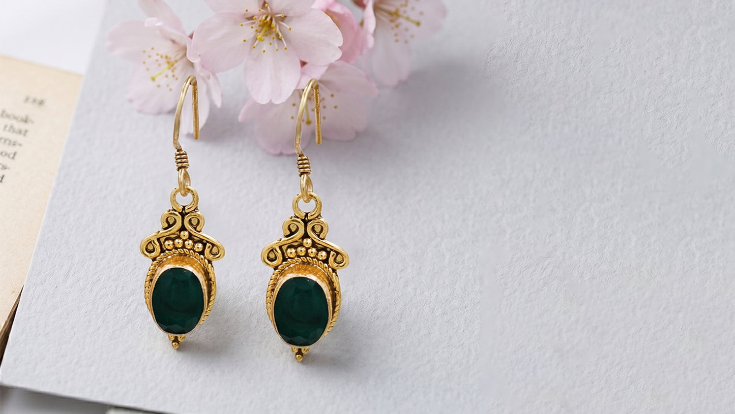 Sangeeta Boochra Heritage Gold Plated Danglers