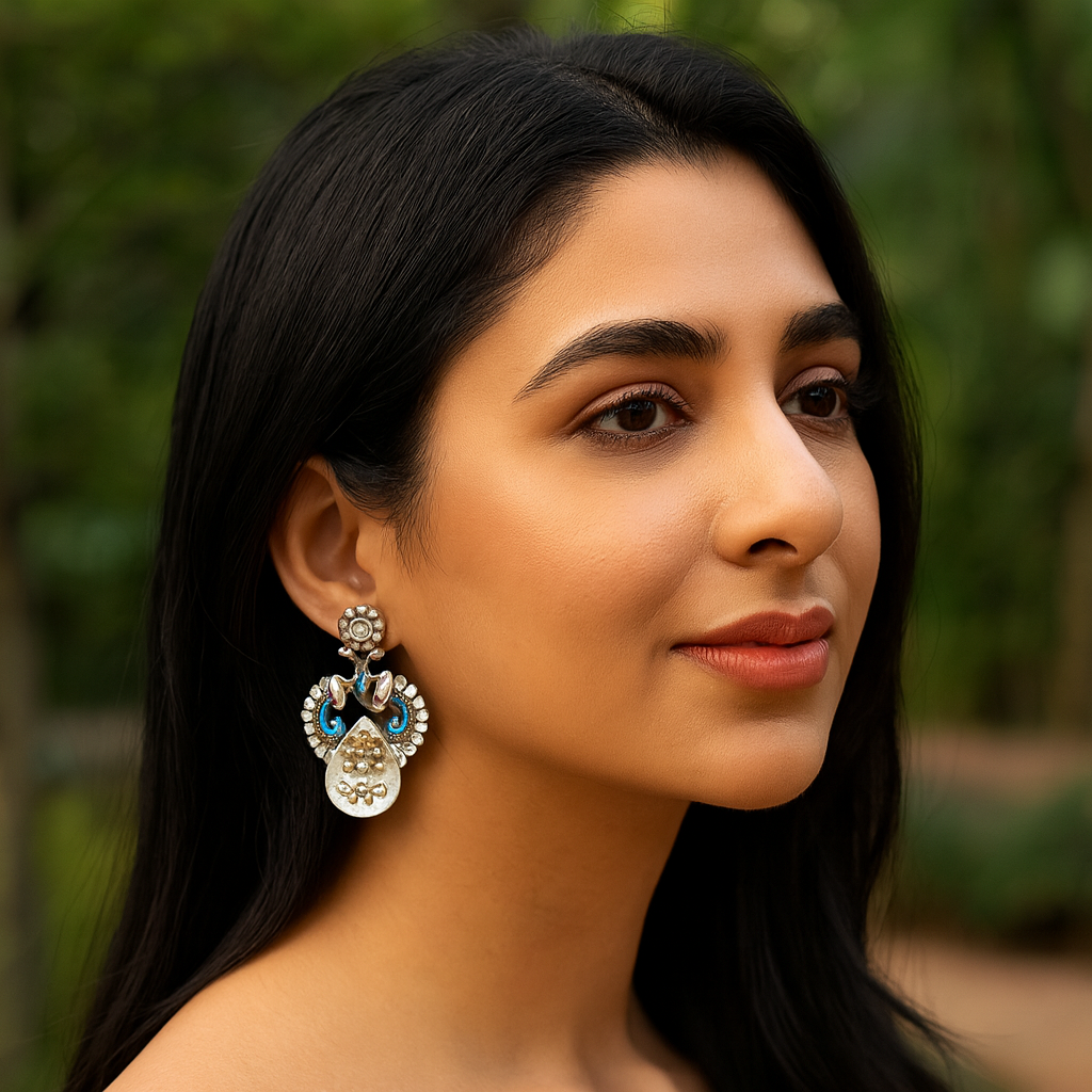 Sangeeta Boochra Designer Silver Earrings – A Blend of Heritage & Craft