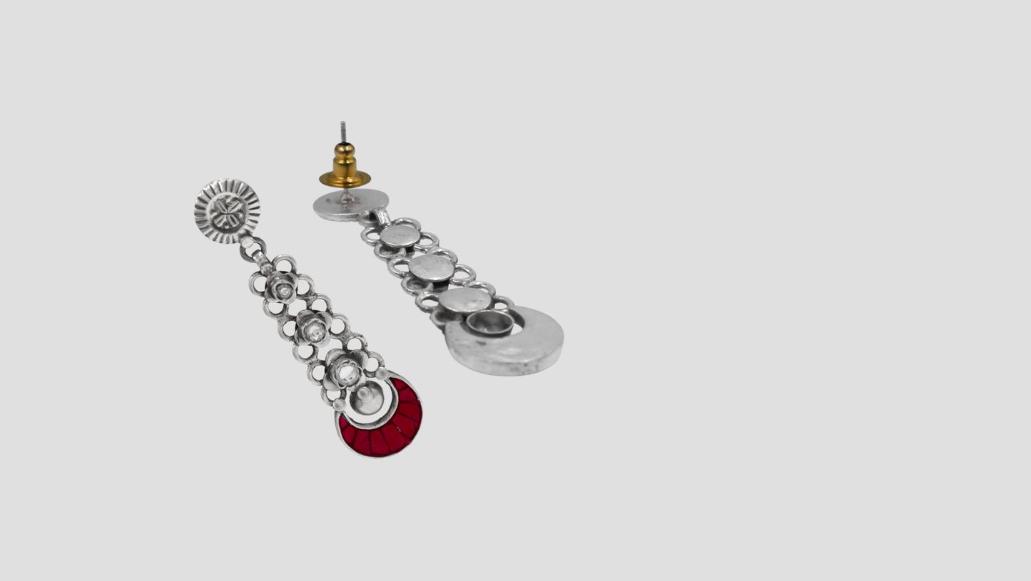 Heritage-Inspired Sterling Silver Earrings by Sangeeta Boochra