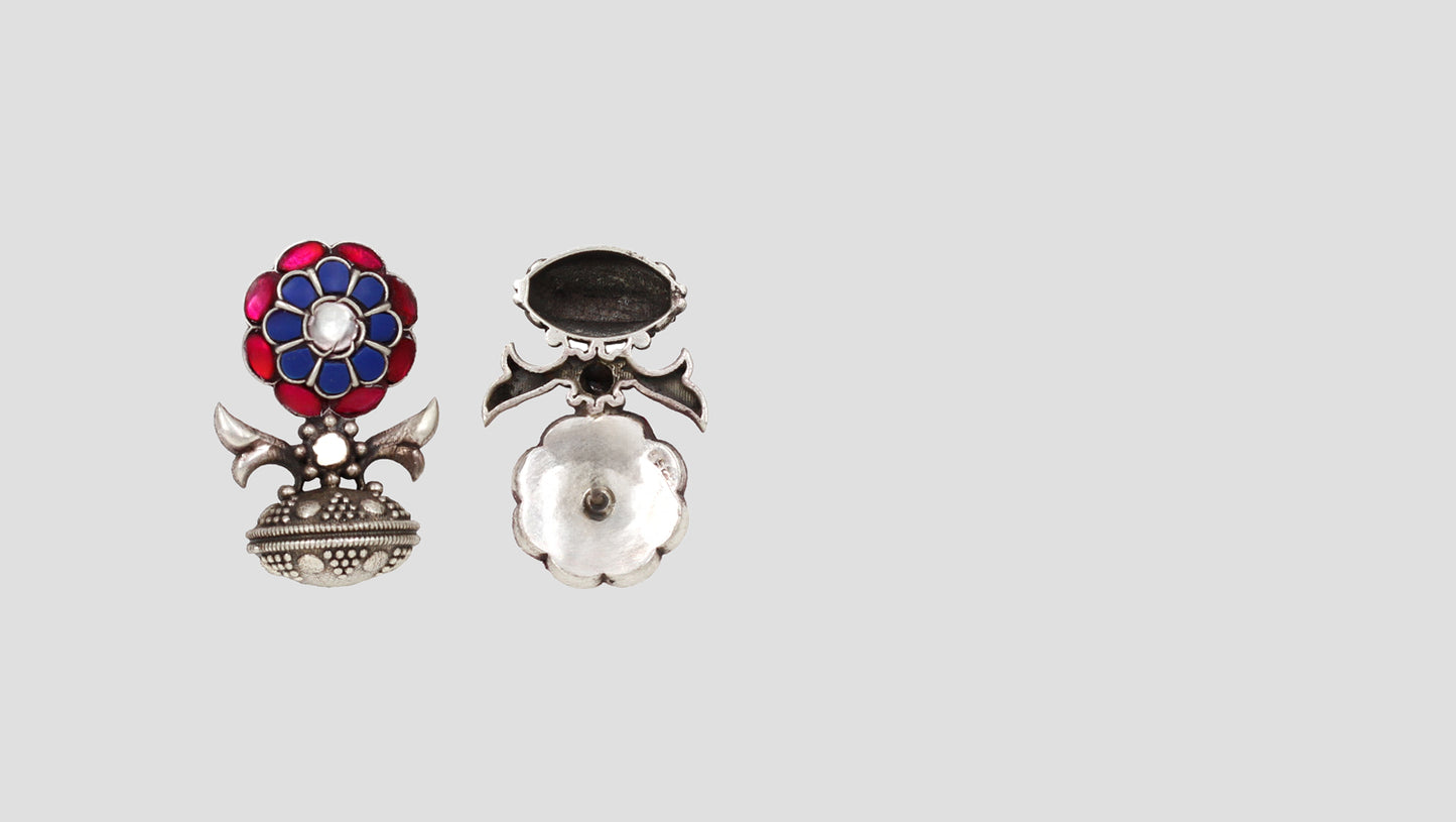 Radiant Polish: Sangeeta Boochra Silver Handcrafted Studs