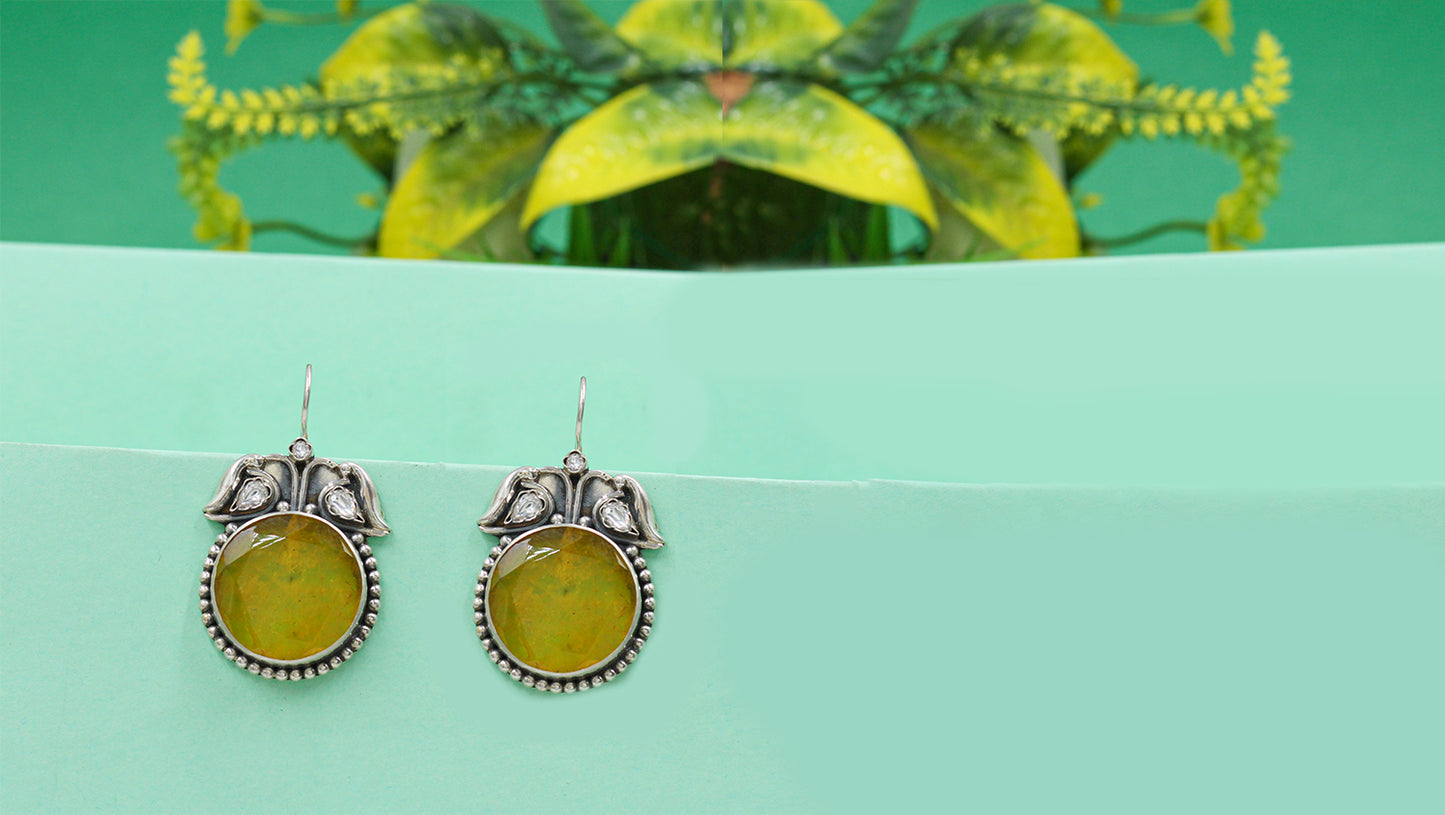 Royal Charm Silver Earrings by Sangeeta Boochra