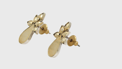 Sculpted Grace: Sangeeta Boochra Silver Handcrafted Earrings