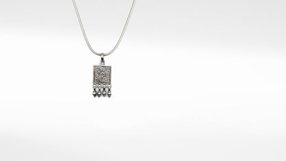 Silver Oxidized Pendant With Chain By Sangeeta Boochra